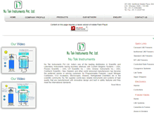 Tablet Screenshot of nutekinstruments.com